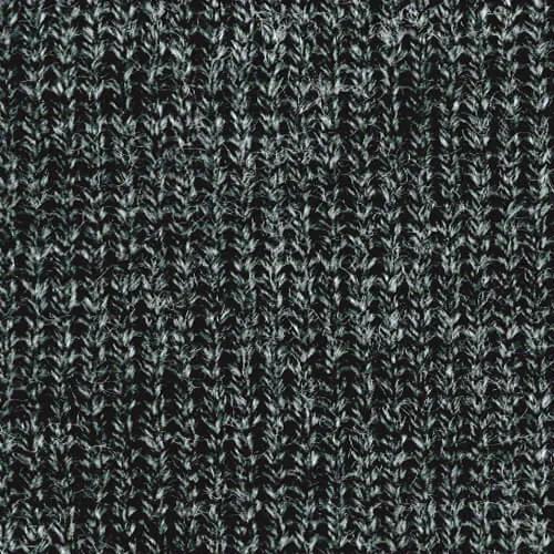 beanie knit Heather Yarn Black